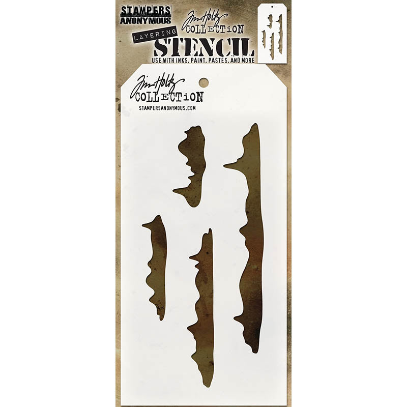 Tim Holtz Layering Stencil SNOWCAP THS114