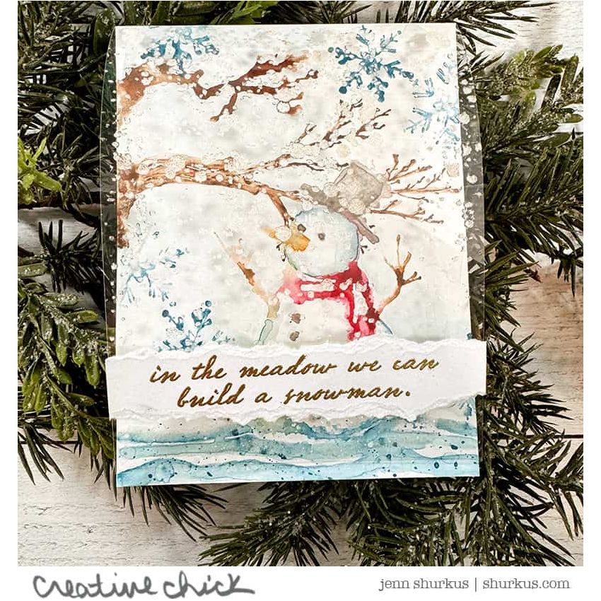 Tim Holtz Layering Stencil SPECKLES THS021 snowflakes