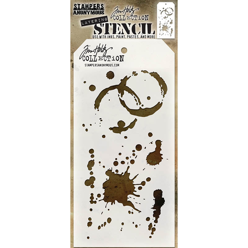 Tim Holtz Layering Stencil SPLATTERS THS009