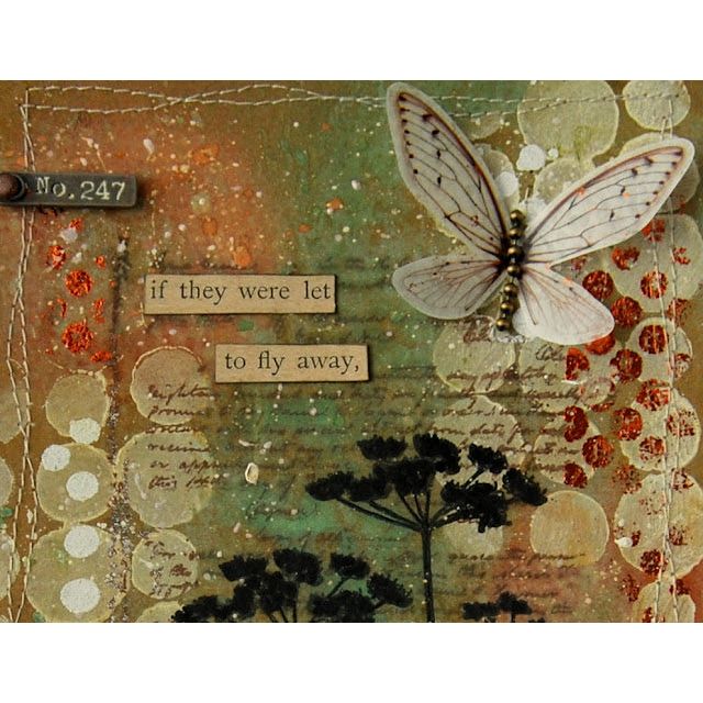 Tim Holtz Layering Stencil  SPLOTCHES THS037 fly away