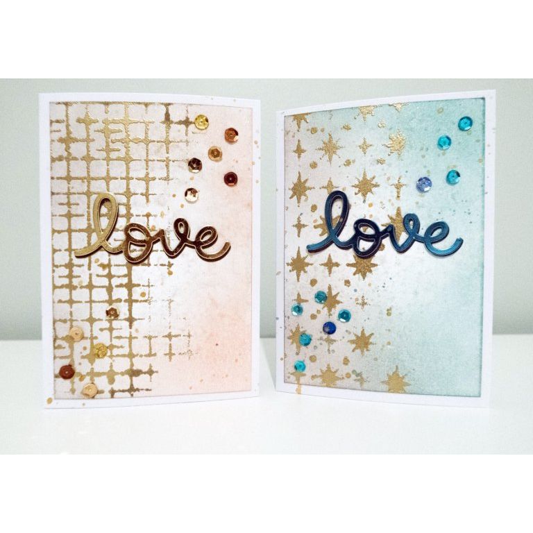 Tim Holtz Layering Stencil STARRY THS093 love