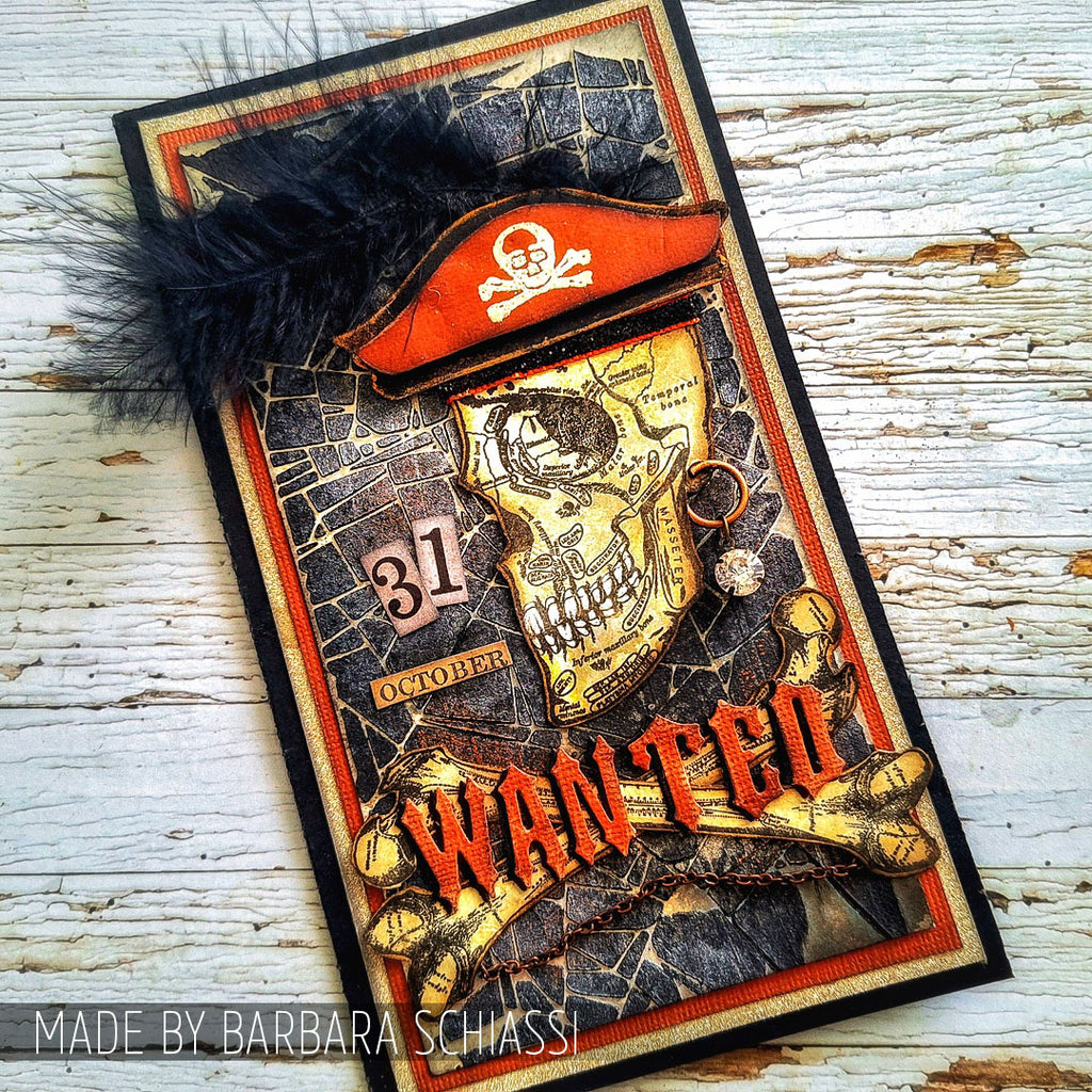 Tim Holtz Layering Stencil Shatter ths014 pirate