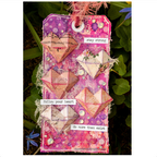 Tim Holtz Layering Stencil Sparkle Fade ths188 paper hearts | color-code:ALT04