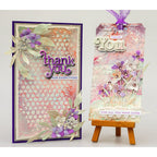 Tim Holtz Layering Stencil Sparkle Fade ths188 thank you | color-code:ALT03