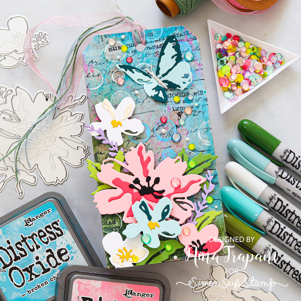 Tim Holtz Layering Stencil Spots ths180 butterfly | color-code:ALT04