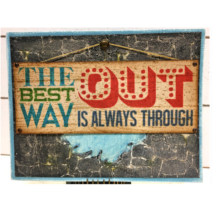 Tim Holtz Layering Stencil Stone ths086 background