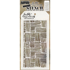 Tim Holtz Layering Stencil THATCHED THS104