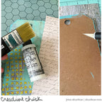 Tim Holtz Layering Stencil THATCHED THS104 background