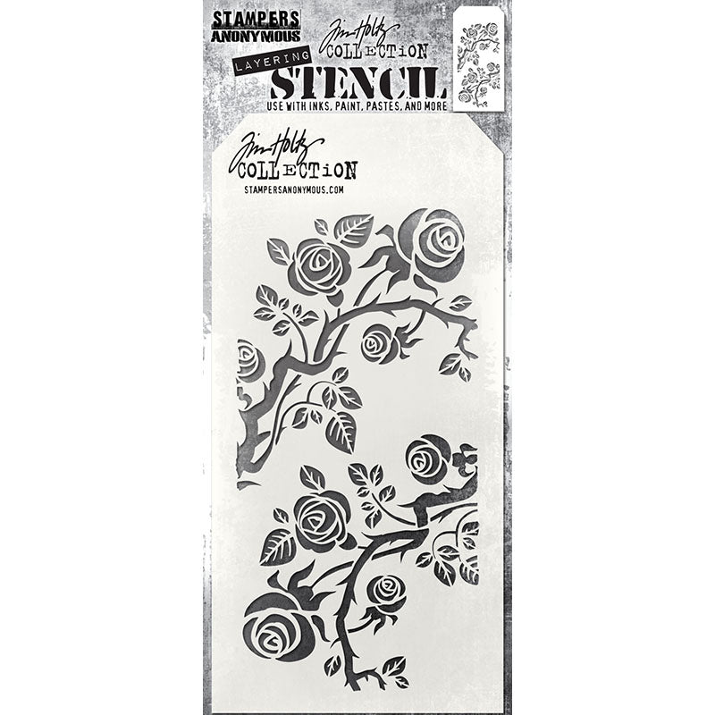 Tim Holtz Layering Stencil THORNED THS162
