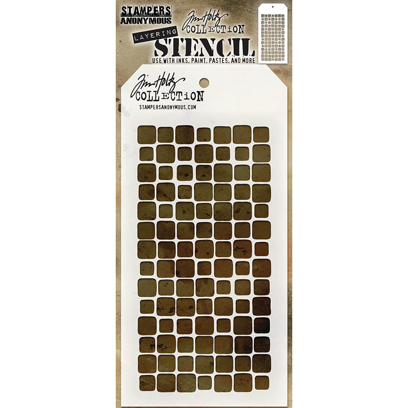 Tim Holtz Layering Stencil TILES THS042
