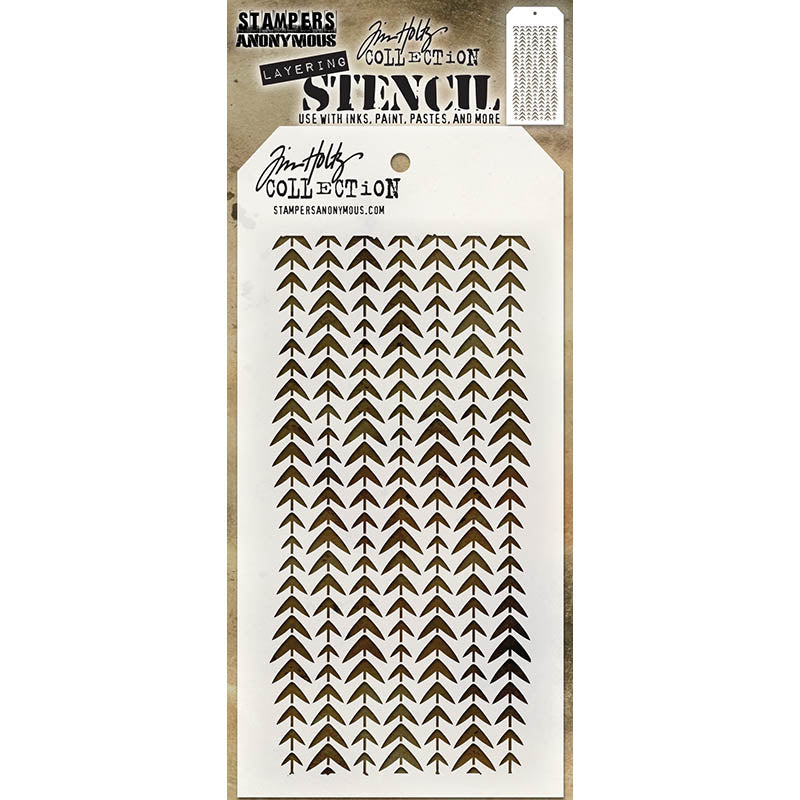 Tim Holtz Layering Stencil TRACKS THS044
