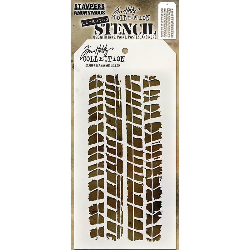 Tim Holtz Layering Stencil TREADS THS045
