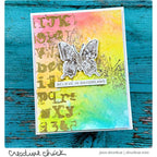 Tim Holtz Layering Stencil Typo ths040 butterfly