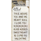 Tim Holtz Layering Stencil VALENTINE THS033
