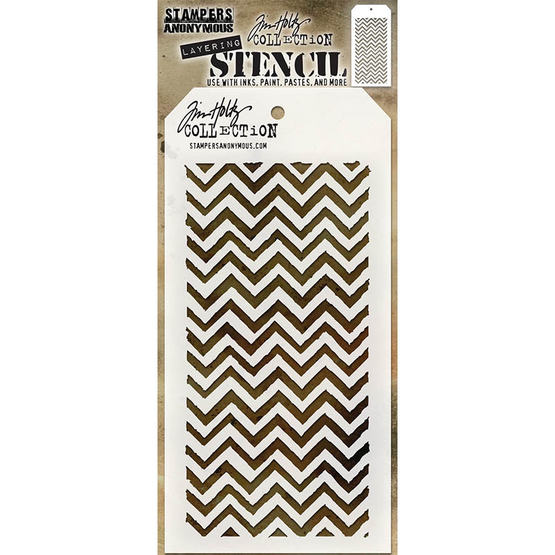 Tim Holtz Layering Stencil ZIGZAG THS047
