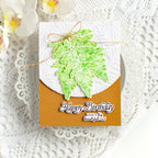 Tim Holtz Leaf Prints Stamps with Simon Says Stamp Dies Bundle setlp26 Heather Hoffman Leafy Birthday Card