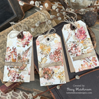 Tim Holtz Leaf Prints Stamps with Simon Says Stamp Dies Bundle setlp26 Stacy Hutchinson Autumnal Tags
