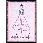 Tim Holtz MINI STENCIL SET 14 MST014 make a wish