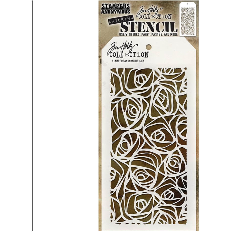 Tim Holtz MINI STENCIL SET 14 MST014 scribbles