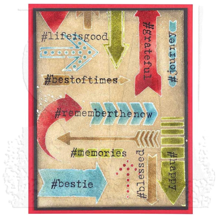 Tim Holtz MINI STENCIL SET 15 MST015 journey