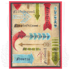 Tim Holtz MINI STENCIL SET 15 MST015 journey