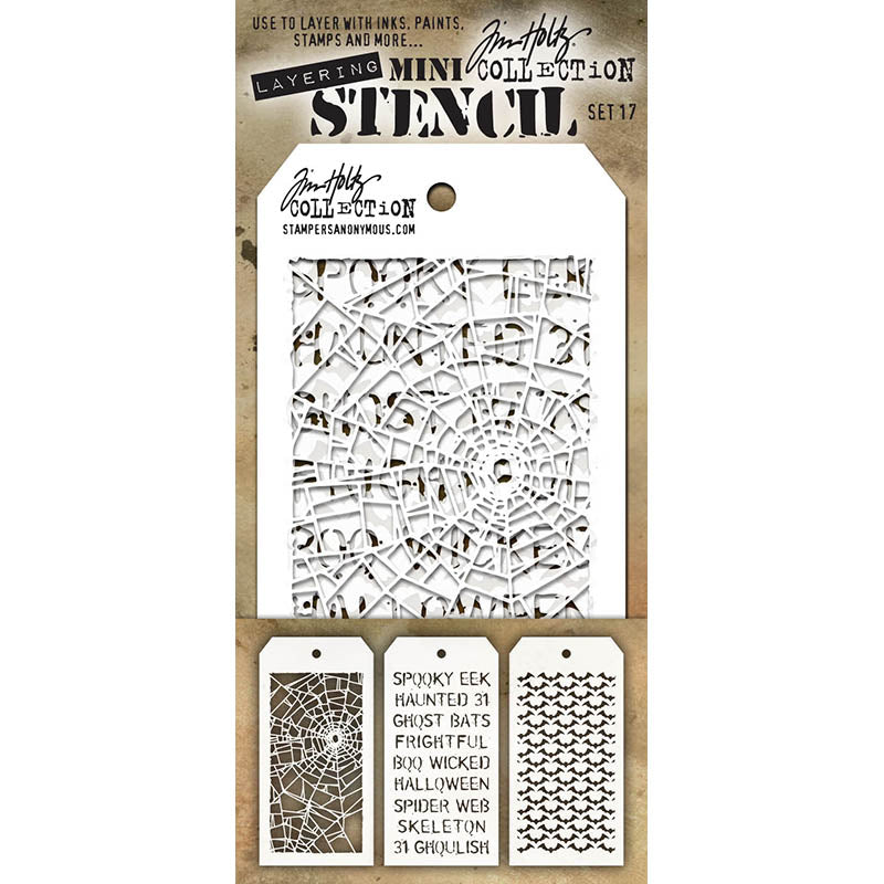 Tim Holtz MINI STENCIL SET 17 MST017
