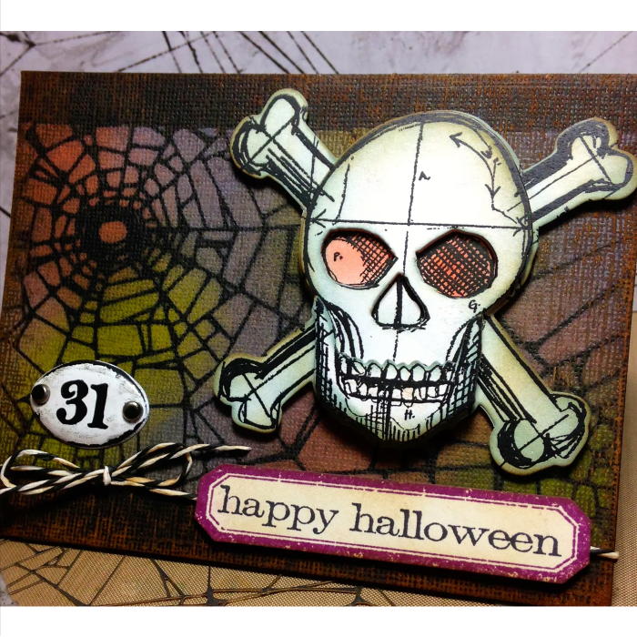 Tim Holtz MINI STENCIL SET 17 MST017 halloween