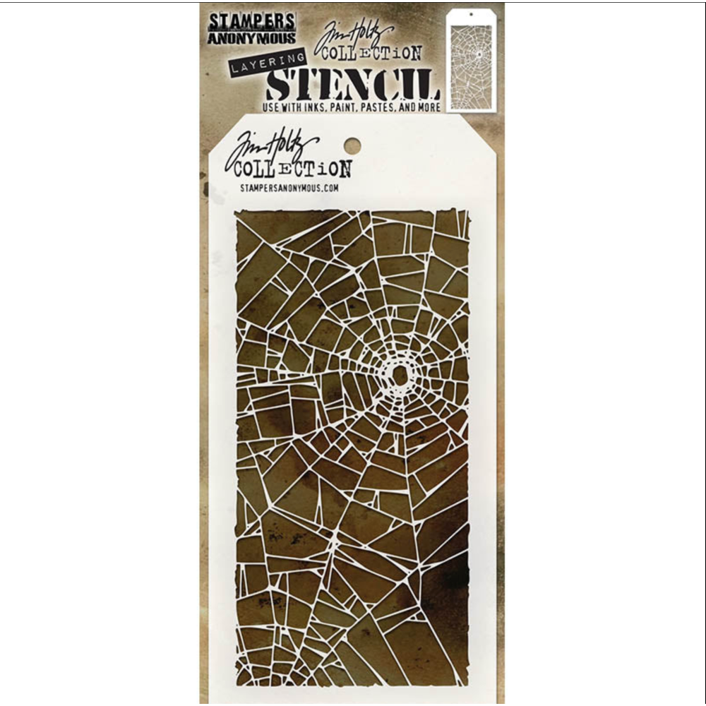 Tim Holtz MINI STENCIL SET 17 MST017 shatter