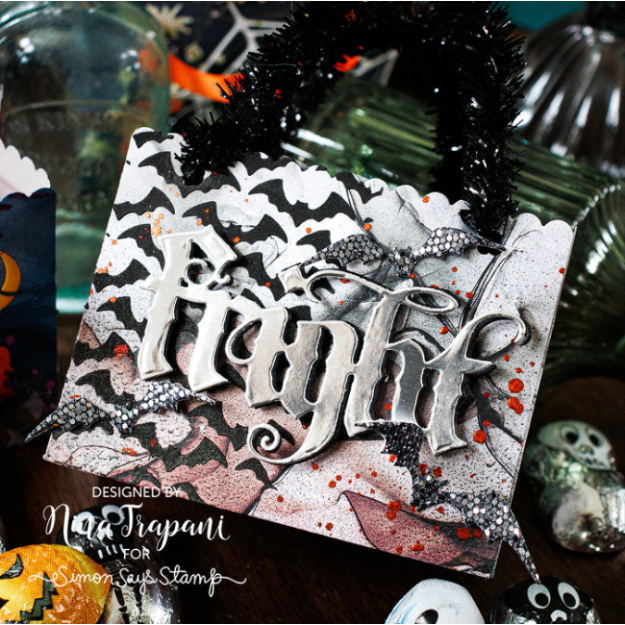 Tim Holtz MINI STENCIL SET 17 MST017 treat bag