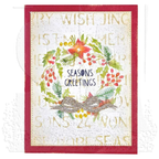 Tim Holtz MINI STENCIL SET 18 MST018 gold bow