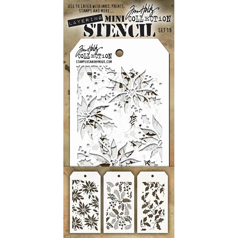 Tim Holtz MINI STENCIL SET 19 MST019
