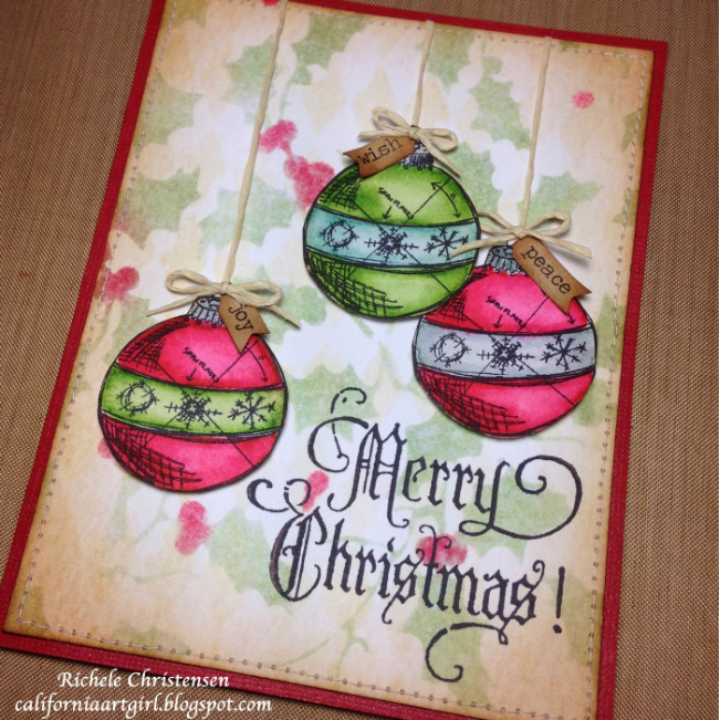 Tim Holtz MINI STENCIL SET 19 MST019 christmas