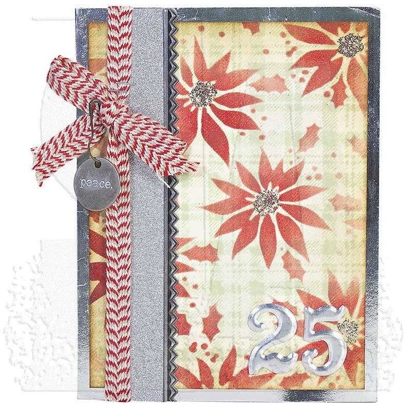 Tim Holtz MINI STENCIL SET 19 MST019 flower