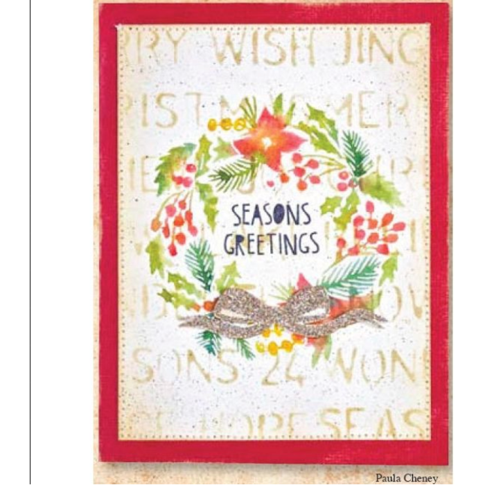 Tim Holtz MINI STENCIL SET 19 MST019 seasons greetings