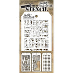 Tim Holtz MINI STENCIL SET 1 MST001
