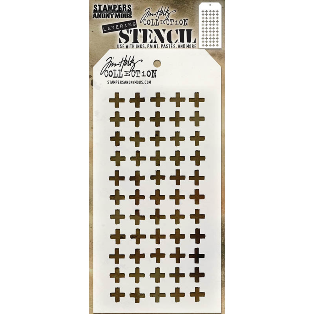 Tim Holtz MINI STENCIL SET 1 MST001 plus