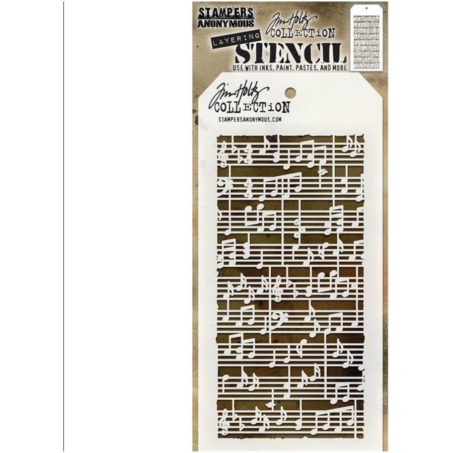 Tim Holtz MINI STENCIL SET 20 MST020 music