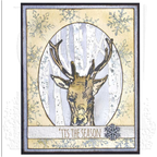 Tim Holtz MINI STENCIL SET 21 MST021 deer