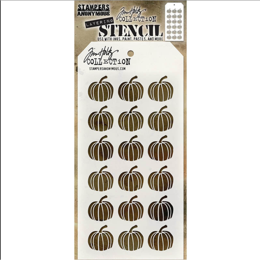 Tim Holtz MINI STENCIL SET 22 MST022 pumpkins