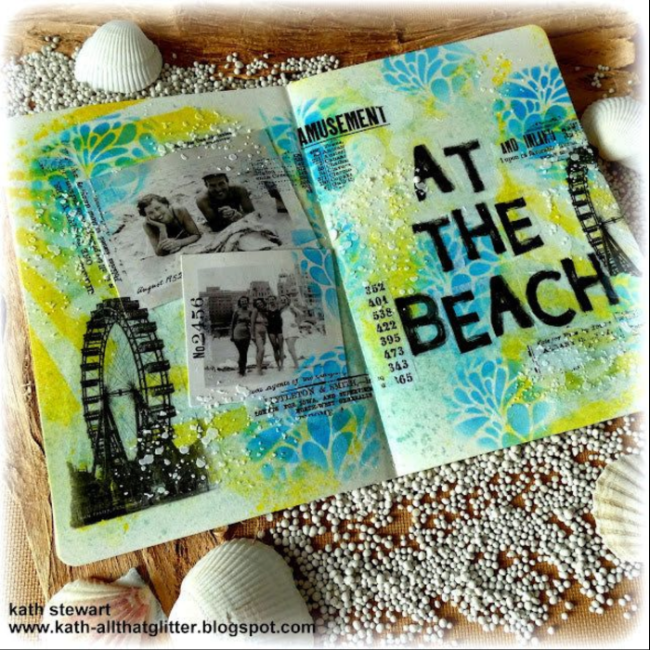 Tim Holtz MINI STENCIL SET 26 MST026 the beach