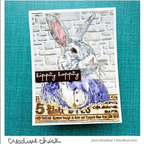 Tim Holtz MINI STENCIL SET 28 MST028 rabbit