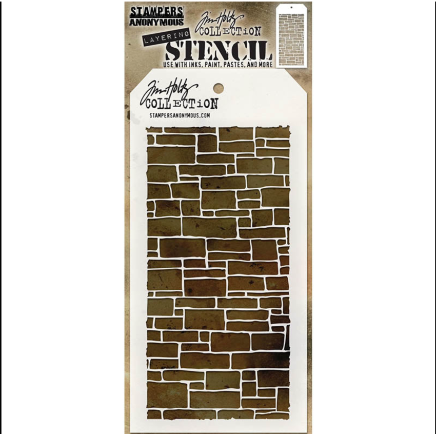Tim Holtz MINI STENCIL SET 28 MST028 slate