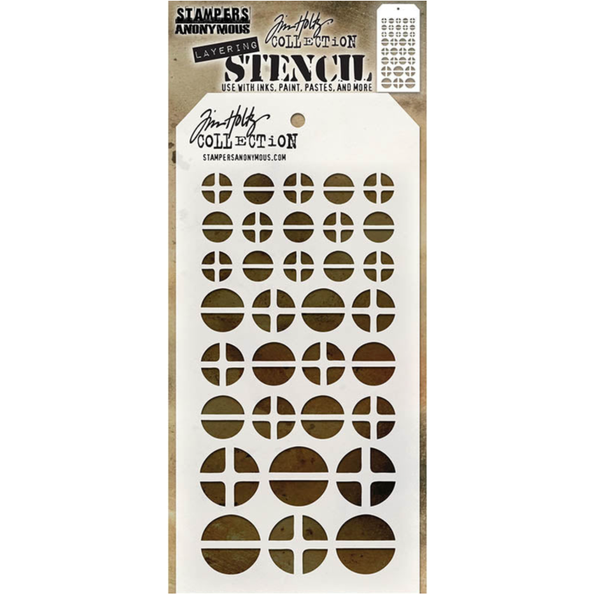 Tim Holtz MINI STENCIL SET 29 MST029 srews
