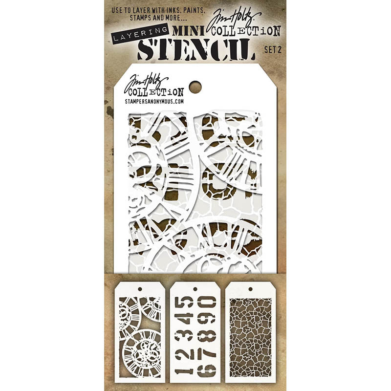 Tim Holtz MINI STENCIL SET 2 MST002
