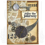 Tim Holtz MINI STENCIL SET 2 MST002 clock