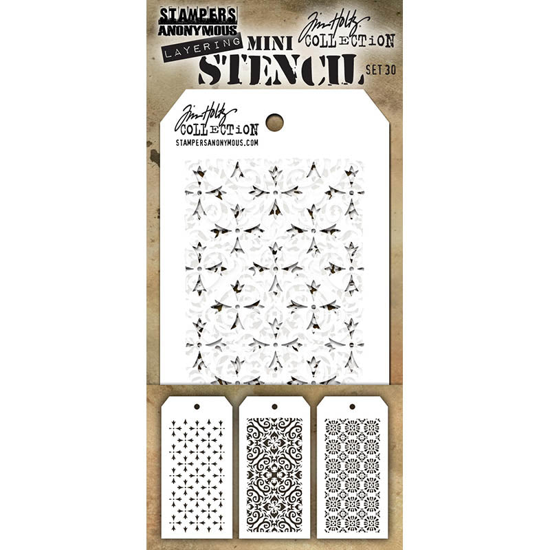 Tim Holtz MINI STENCIL SET 30 MST030
