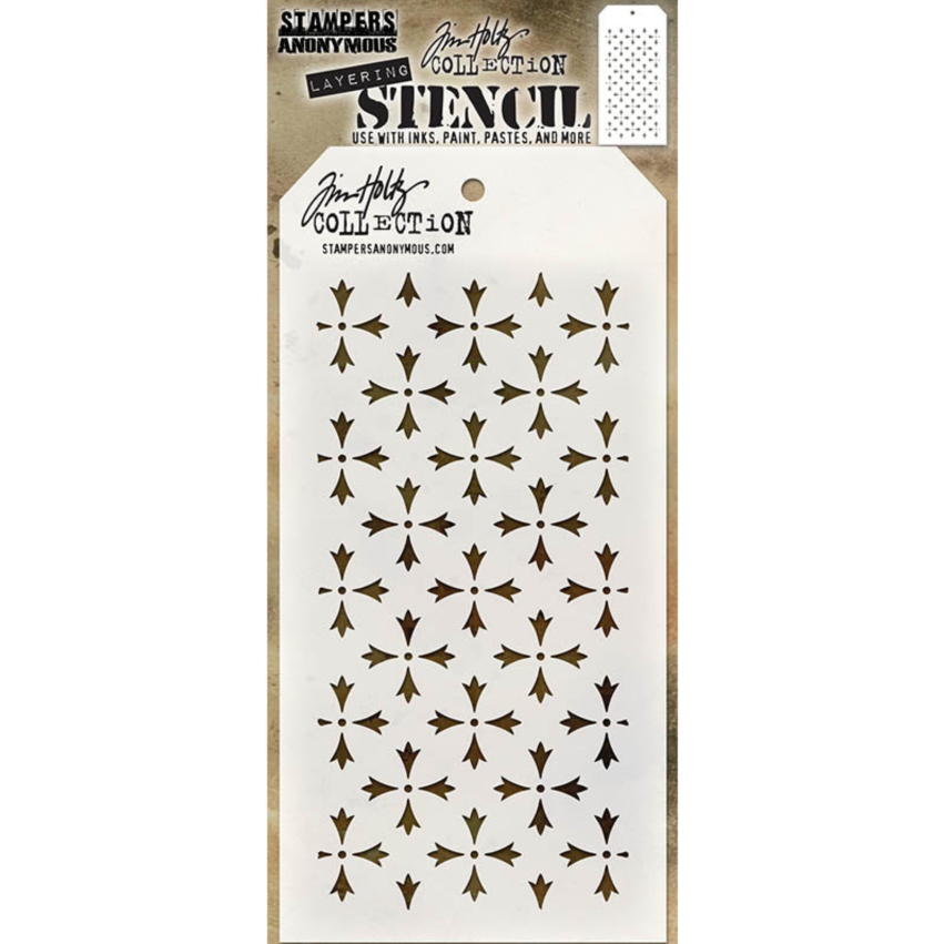 Tim Holtz MINI STENCIL SET 30 MST030 crossed