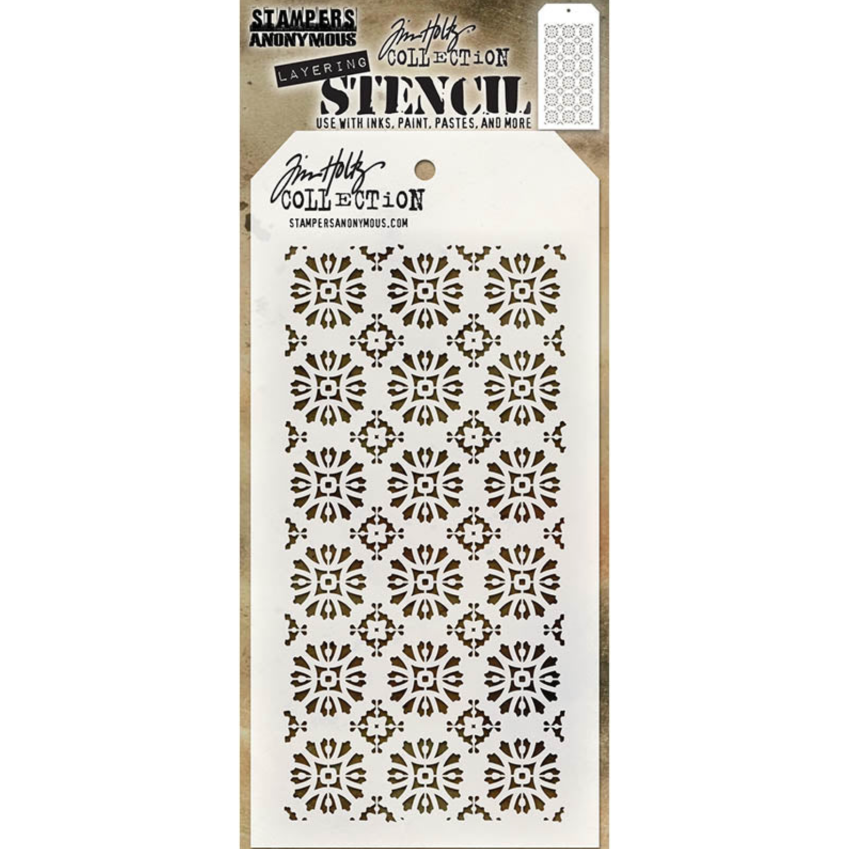 Tim Holtz MINI STENCIL SET 30 MST030 rosette