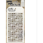 Tim Holtz MINI STENCIL SET 32 MST032 merry christmas