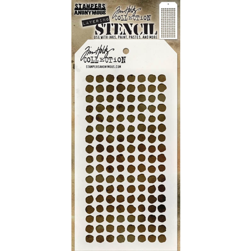 Tim Holtz MINI STENCIL SET 33 MST033 dotted